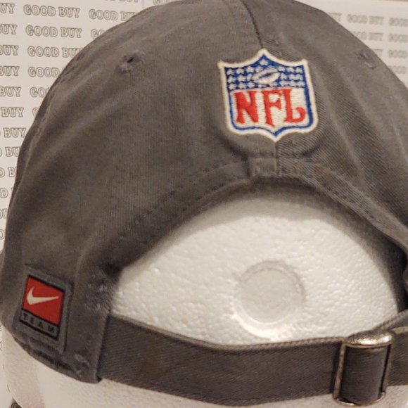 NIKE OFFICIAL NFL GRAY PITTSBURG STEELERS UNSTRUCTURED BALL CAP - Picture 4 of 5